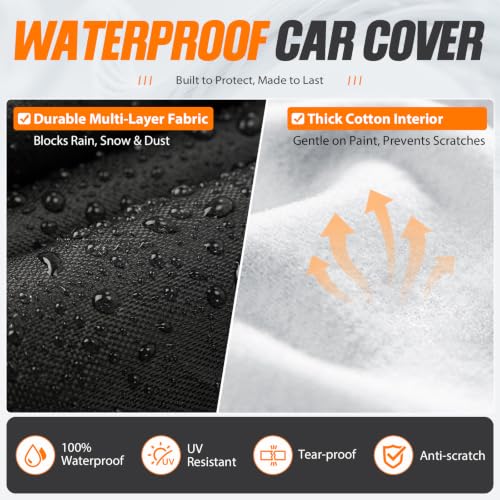 Car Cover for Chevy Silverado 1500 Crew Cab 6.6 ft Bed 2000