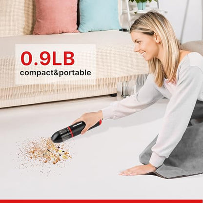 3-in-1 Car Vacuum & Air Duster, 14000Pa Mini Cordless Vacuum