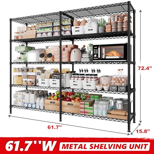 5 Tier Heavy Duty Metal Shelving