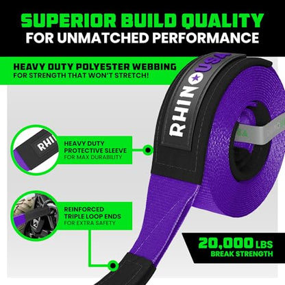 Offroad Recovery Tow Strap (20 Foot)