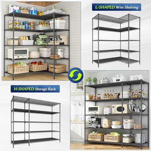 70.8H Wire Shelving Rack (2 Count)