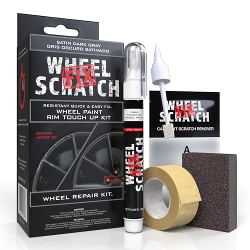 Matte Gray Rim Touch Up Paint Wheel Scratch Repair Kit