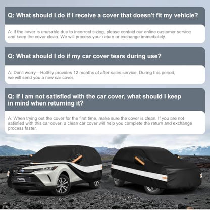 10 Layers SUV Car Cover Custom Fit for Toyota Venza