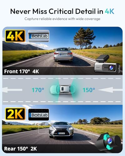 G980H 4K STARVIS Dash Cam Front and Rear