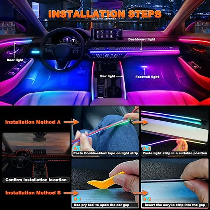 Interior Car LED Strip Lights with Dream Color