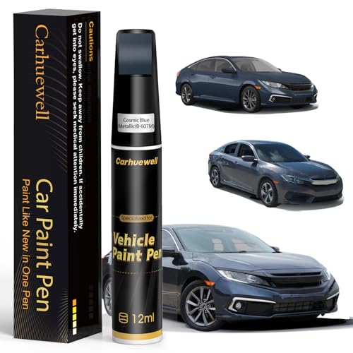 B 607M Cosmic Blue Metallic Touch Up Paint Compatible with Honda