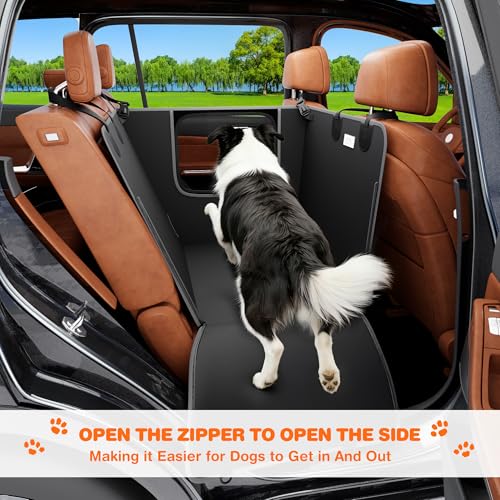 Half Dog Car Seat Cover for Back Seat