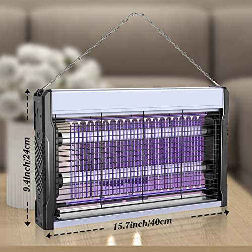 Electric Bug Zapper 3200V Mosquito Zapper Killer Indoor Insect Killer with Hanging Chain Mosquito Trap with Removable Collection Tray USB Electric Bug Zapper Outdoor for Home Office