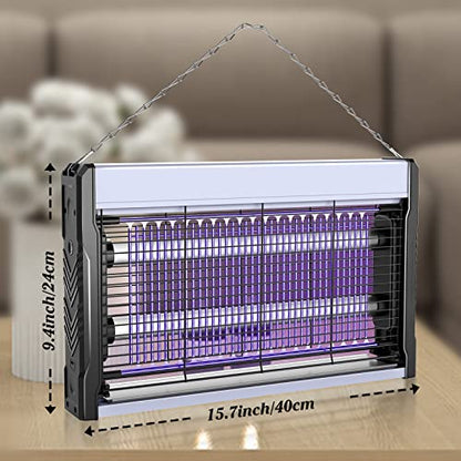 Electric Bug Zapper 3200V Mosquito Zapper Killer Indoor Insect Killer with Hanging Chain Mosquito Trap with Removable Collection Tray USB Electric Bug Zapper Outdoor for Home Office