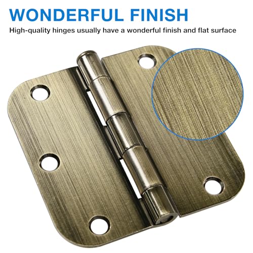 Rounded Door Hinges 3.5" X 3 1 (18 Count)
