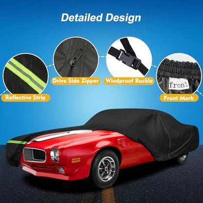 QUNSUNUS Car Cover for Pontiac Firebird and Trans Am 1967