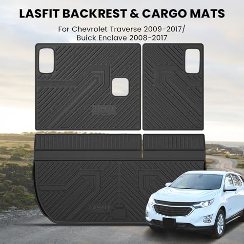 Trunk Mat with Backrest Mat for Chevrolet Chevy Traverse 2009