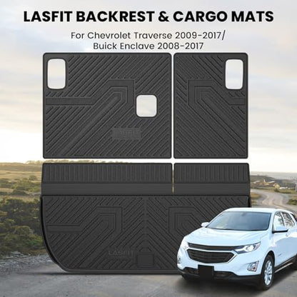 Trunk Mat with Backrest Mat for Chevrolet Chevy Traverse 2009
