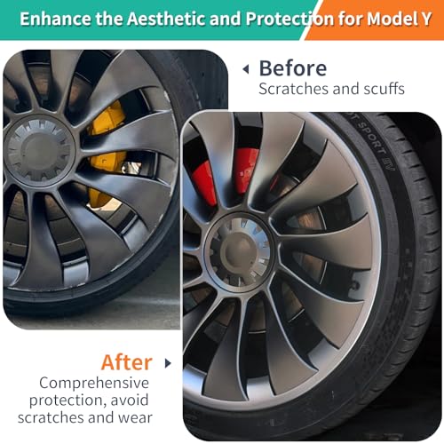 Wheel Rim Protector for Tesla Model Y 2020 (4 Count)