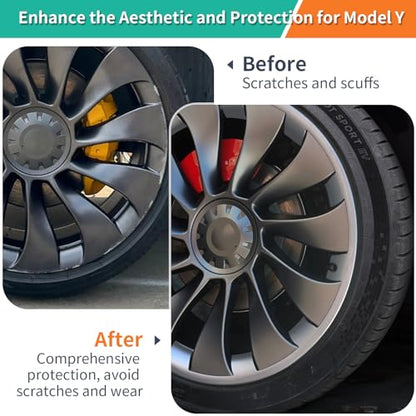 Wheel Rim Protector for Tesla Model Y 2020 (4 Count)