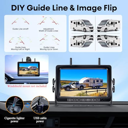 1080P Wireless Backup Camera Magnetic