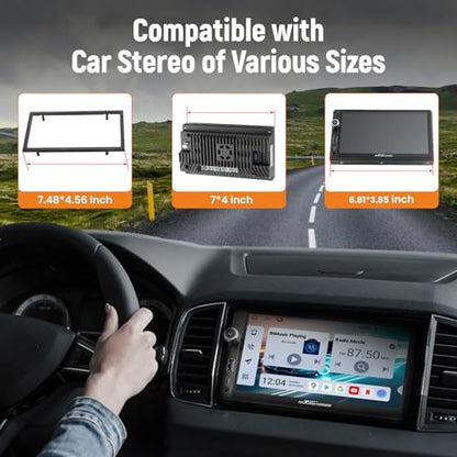 7” Double Din Car Stereo with Apple CarPlay & Android Auto