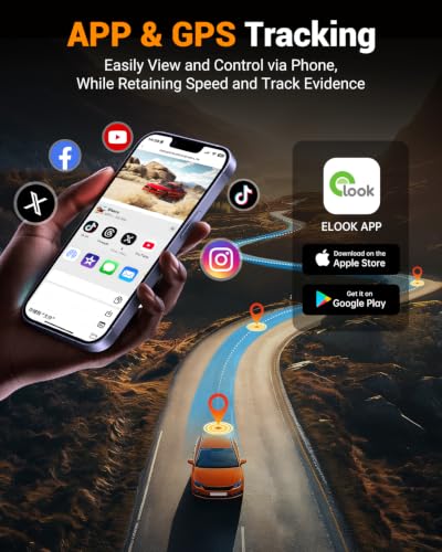4K Dual Dash Cam with WiFi GPS