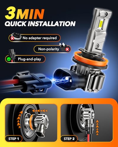 H11 LED Bulbs (2 Count)