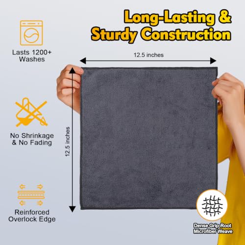 Microfiber Cleaning Cloth 12 Pack (12 Count)