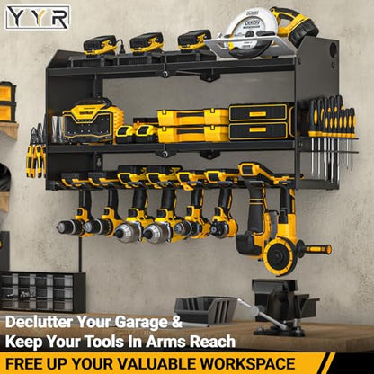 Power Tool Organizer with Charging Station Wall Mount