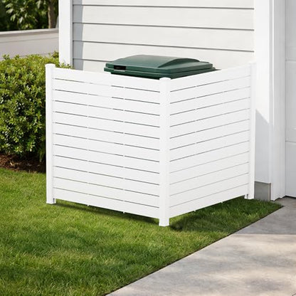 50" W x 48" H Outdoor Privacy Screen with Aluminum Posts (32.63 Sq Ft)