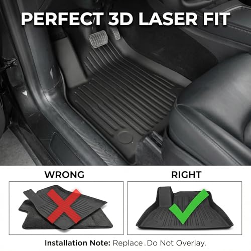 Floor Mats for 2026 2025 Tesla Model Y Premium & Performance (9 Count)