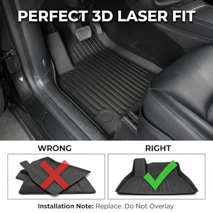 Floor Mats for 2026 2025 Tesla Model Y Premium & Performance (9 Count)
