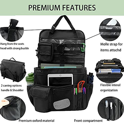 Car Front Seat Organizer for Law Enforcement