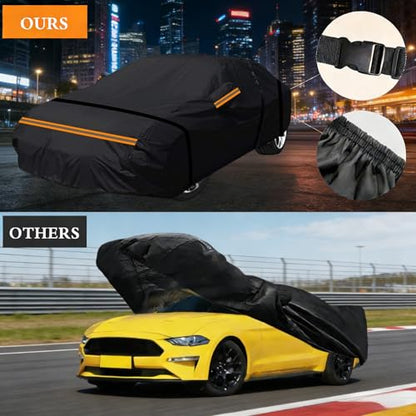 600D Heavy Duty Car Cover Custom Fit for Honda Civic Sedan 1998