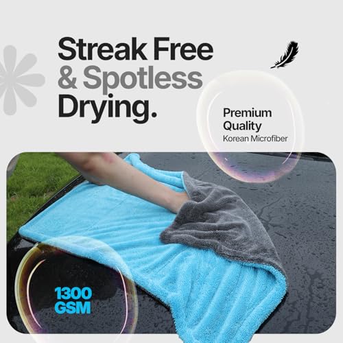 Crystal Clean 1300 GSM Car Drying Towel