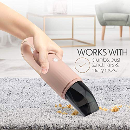 Portable Hand Vacuum Cleaner for Dust Pet Hair Dirt Home Car Interior