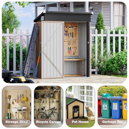 4.9x2.9 FT Outdoor Storage Shed