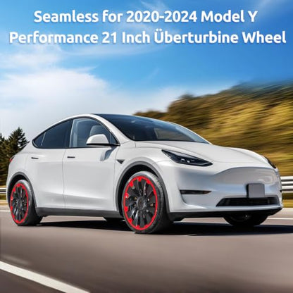 Wheel Rim Protector for Tesla Model Y Performance 21 Inch Überturbine Wheels All (4 Count)