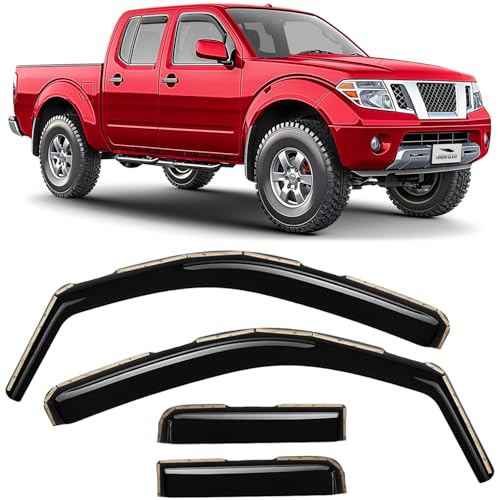 in Channel Extra Durable Rain Guards for Nissan Frontier 2005 (4 Count)