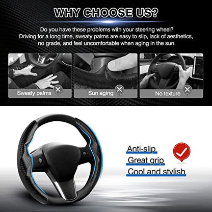 Steering Wheel Cover for Tesla Model 3