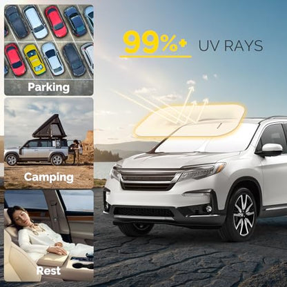 Car Windshield Sun Shade Compatible with Honda Pilot Accessories 2016