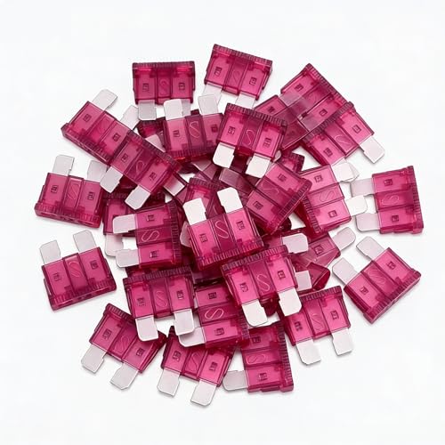 80Pcs) 50 Amp Standard Fuse, 50A Car Blade Fuses for Car/RV/Truck/SUV/Motorcycle/Boat