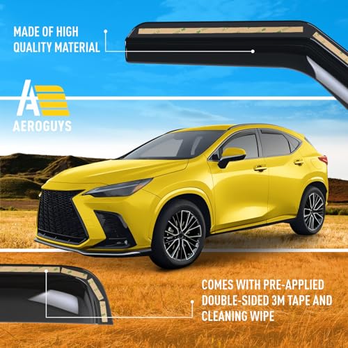 Extra Durable Window Deflectors in (4 Count)
