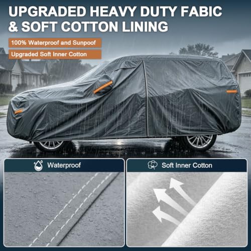 16 Layers Heavy Duty SUV Car Cover Waterproof All Weather