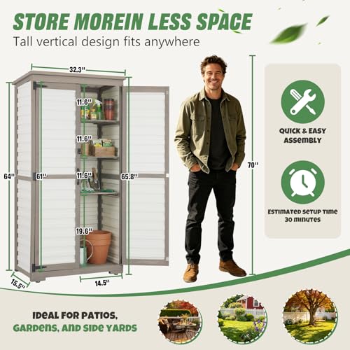 Outdoor Storage Cabinet Store More in Less Space