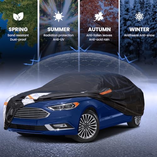 Multi Layer Car Cover Custom Fit for Ford Fusion