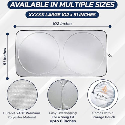 RV Windshield Sun Shade