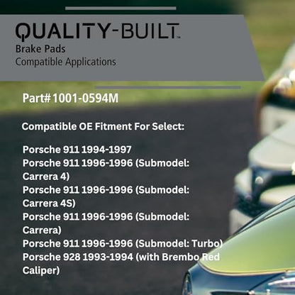 Front Semi Metallic Brake Pads