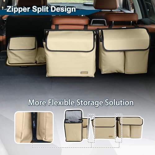 Deluxe Trunk and Backseat Organizer for Medium or Large Size SUVs & RVs