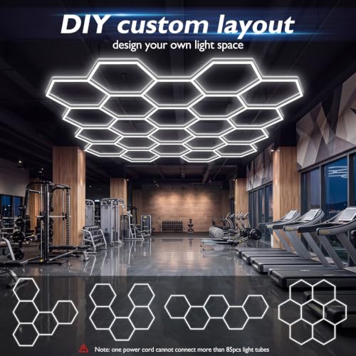 Hexagon Garage Lights 22 Girds
