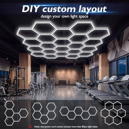 Hexagon Garage Lights 22 Girds