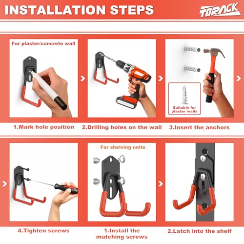 15 PCS Garage Storage System Hooks