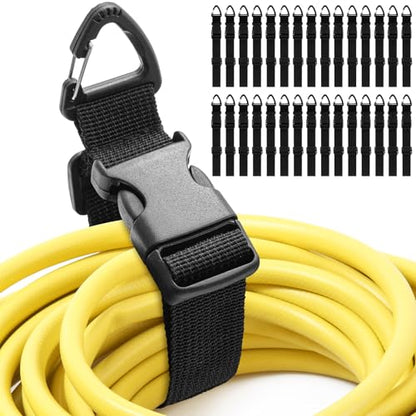 30 Pack Adjustable Extension Cord Holder Straps (30 Count)