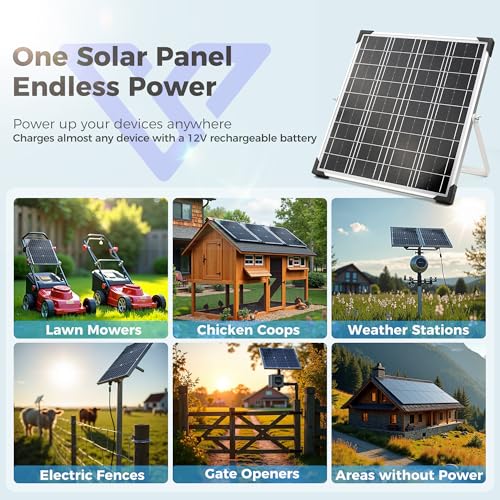 20W 12V Solar Panel Battery Charger Trickle Maintainer Kit